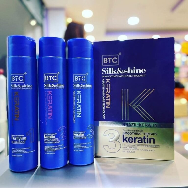BTC Silk and Shine 300ml x3 Brazilian Keratin Treatment BTC Silk and Shine Keratin Treatment Kit