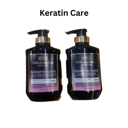 BTC Silk and Shine Home Keratin Kit shampoo and Hair Spa