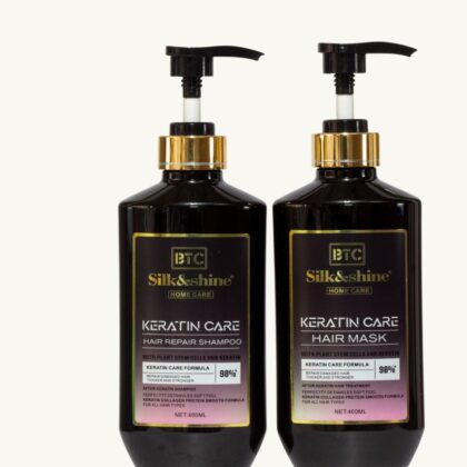 BTC Silk and Shine Home Keratin Kit shampoo and Hair Spa