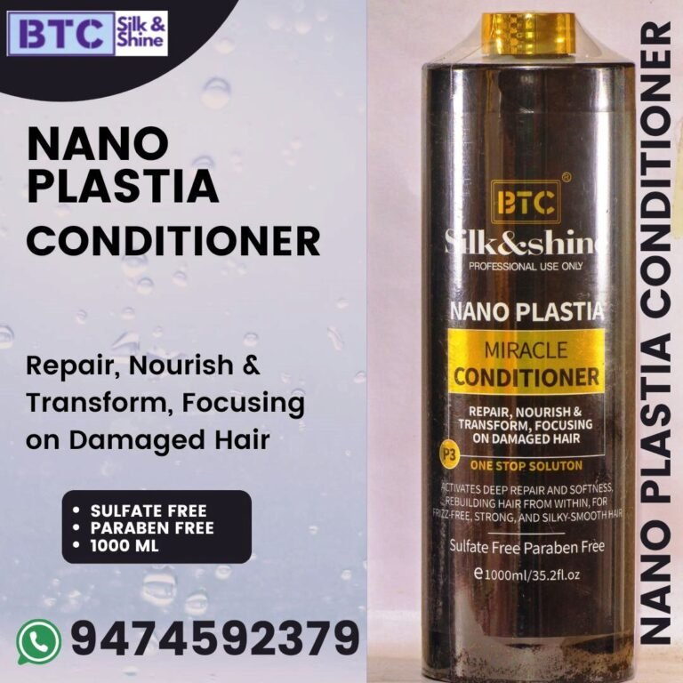 BTC Silk and Shine Nano Plastia Conditioner 1000 ml btc silk and shine miracle conditioner