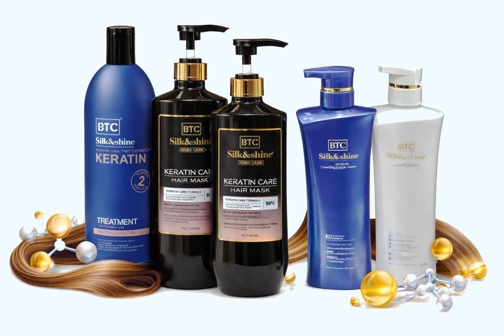 btc silk and shine hair care products