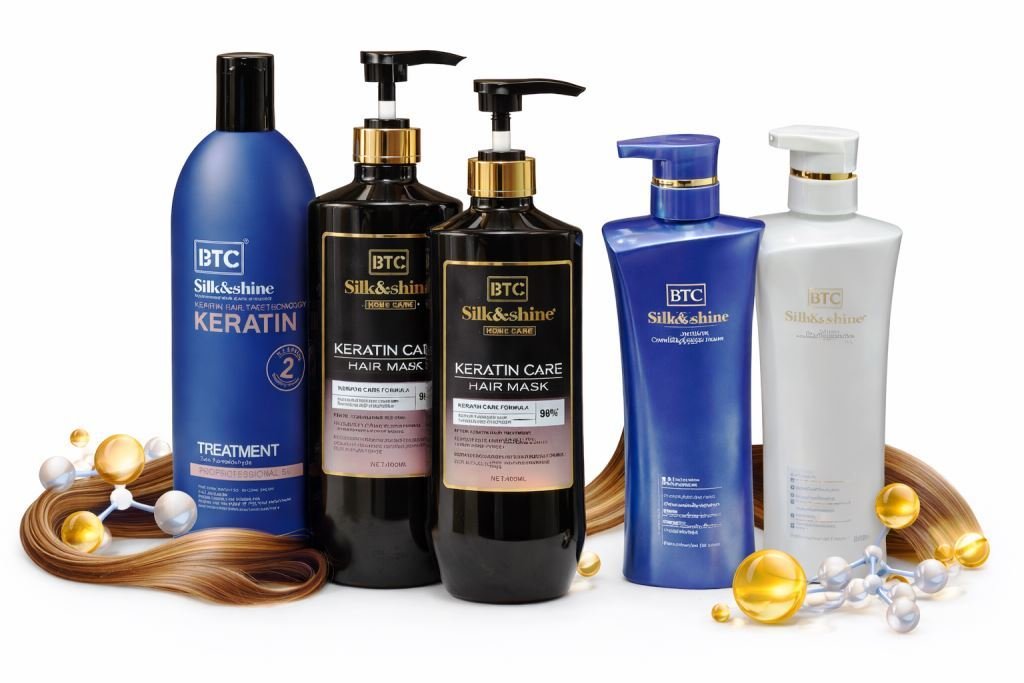 btc silk and shine hair keratin